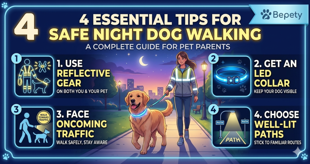 Safe Night Dog Walking.