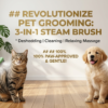 pet steam brush for deshedding bepety