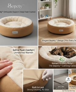 Bepety Calming Orthopedic Pet Bed for dogs and cats