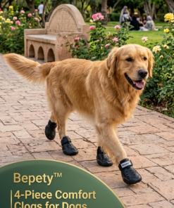 bepety anti slip dog clogs breathable protective shoes for paws